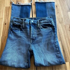 GAP Crop Flare Jeans | Size 24 Regular | Raw Hem